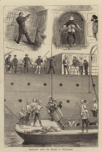 Vida militar a bordo de um troopship